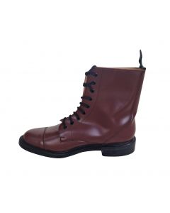 Toe Law Lace Up Boots